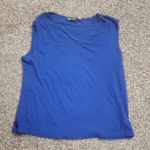 Bob Mackie XL Blue Sleeveless Top